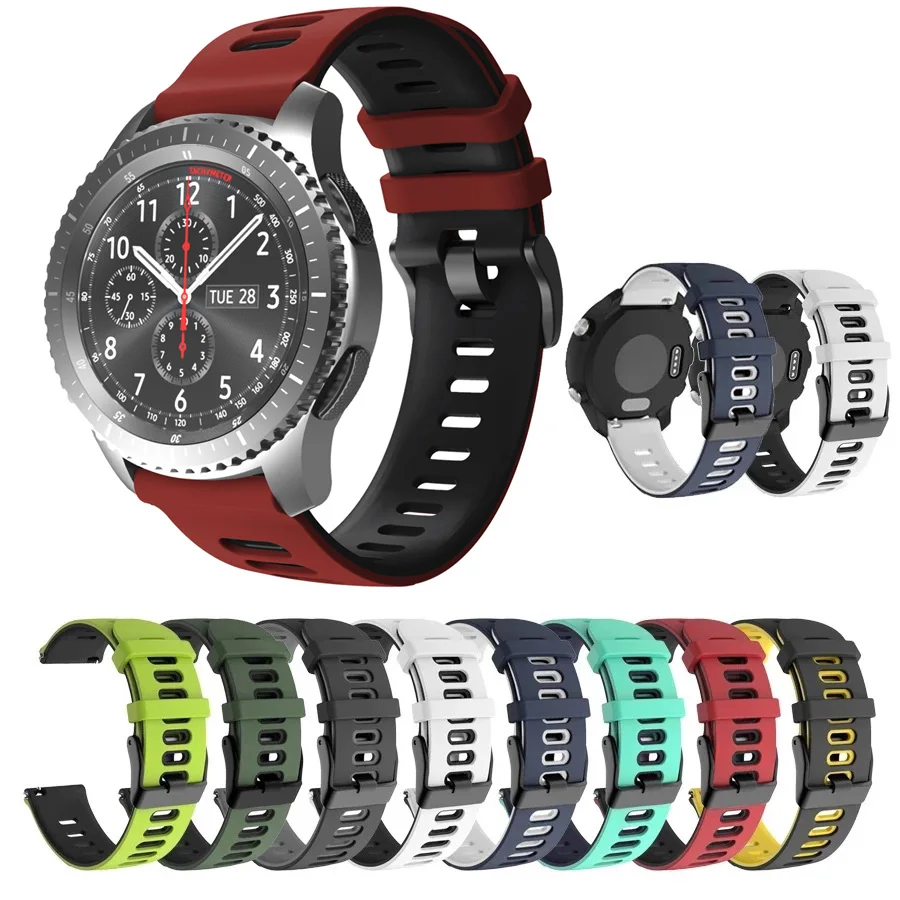 

Ремешок силиконовый для Samsung Galaxy Watch Active 2 46 мм 42 мм Gear S3 Classic и Frontier