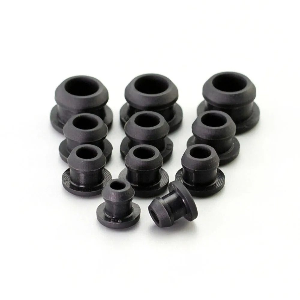 

2.5-30mm Black Snap-on Hole Plug Food Grade Silicone Rubber Blanking End Caps T Type Seal Stopper High Temperature Resistance