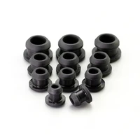2 5 30mm black snap on hole plug food grade silicone rubber blanking end caps t type seal stopper high temperature resistance