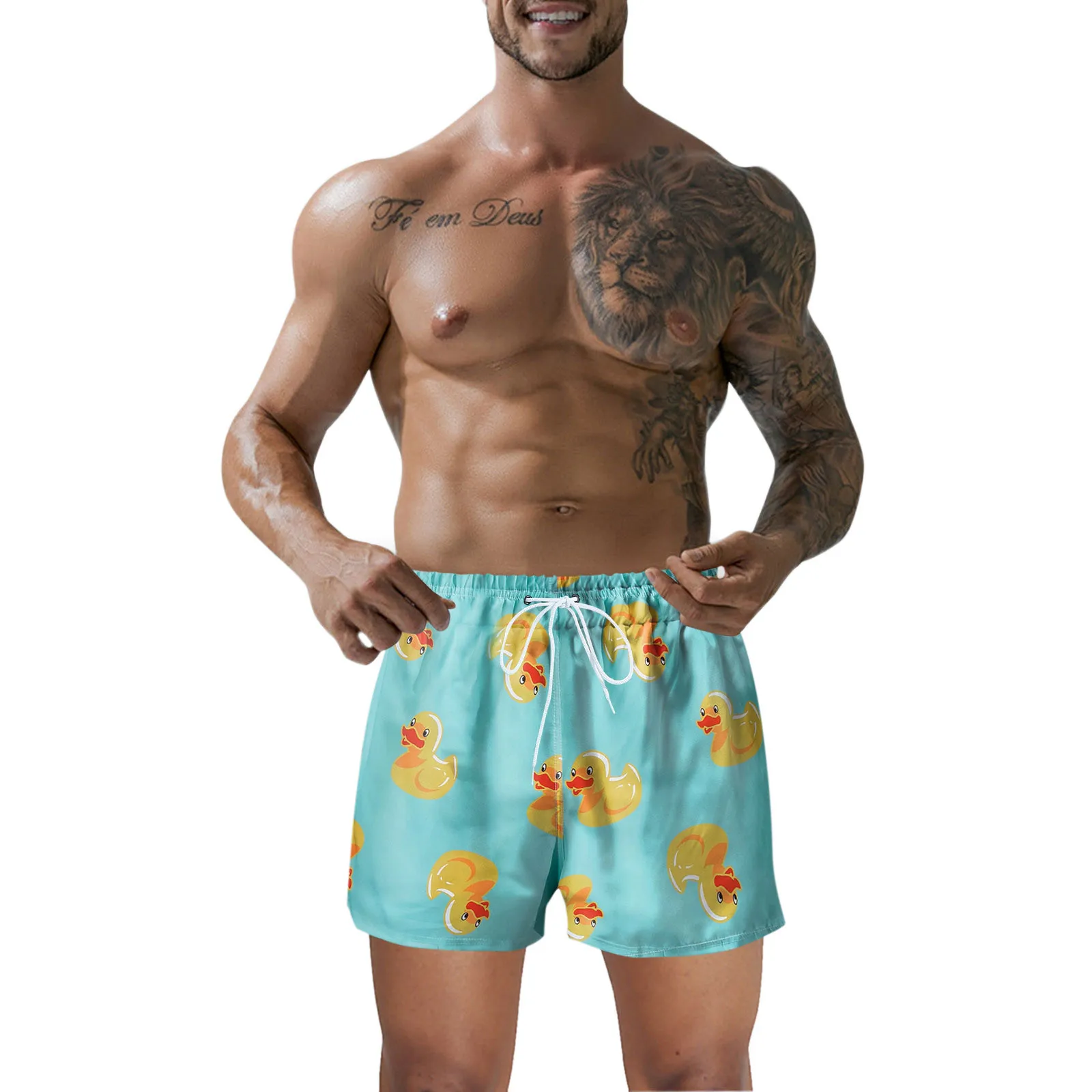 

Шорты мужские с принтом, повседневные модные штаны на шнуровке, для отдыха на море, плавки для плавания, для улицы и отдыха, большие размеры