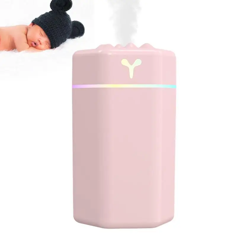 Personal Small Room Humidifier For Bedroom Rechargeable Ultrasonic Desktop Humidifiers With Night Light For