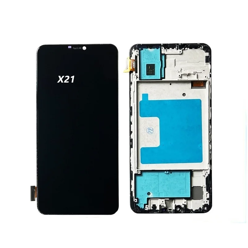 

Подходит для vivo X21 с рамкой, Оригинальный сенсорный ЖК-дисплей в сборе, внутренний и внешний ЖК-дисплей
