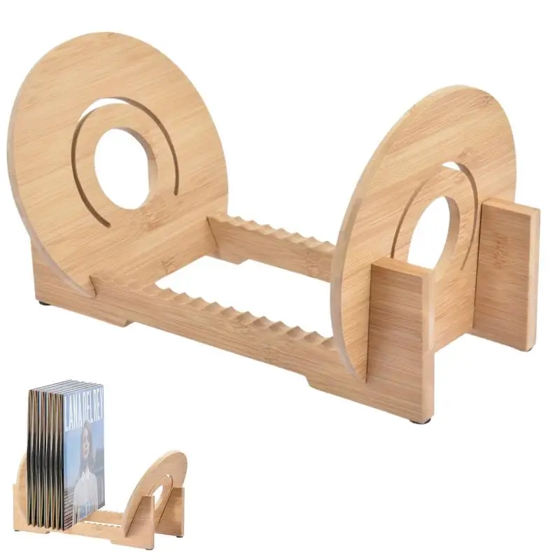 

Настольный держатель для виниловых записей, подставка для проигрывателя виниловых записей, нескользящая портативная Обложка для записей, ...