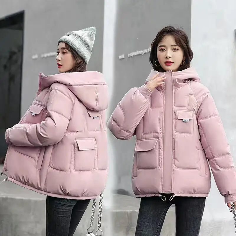 Orwindny Women Winter Jacket Short Warm Parkas Female Autumn New Thickening Coat Cotton Padded Jacket Hooded 3XL