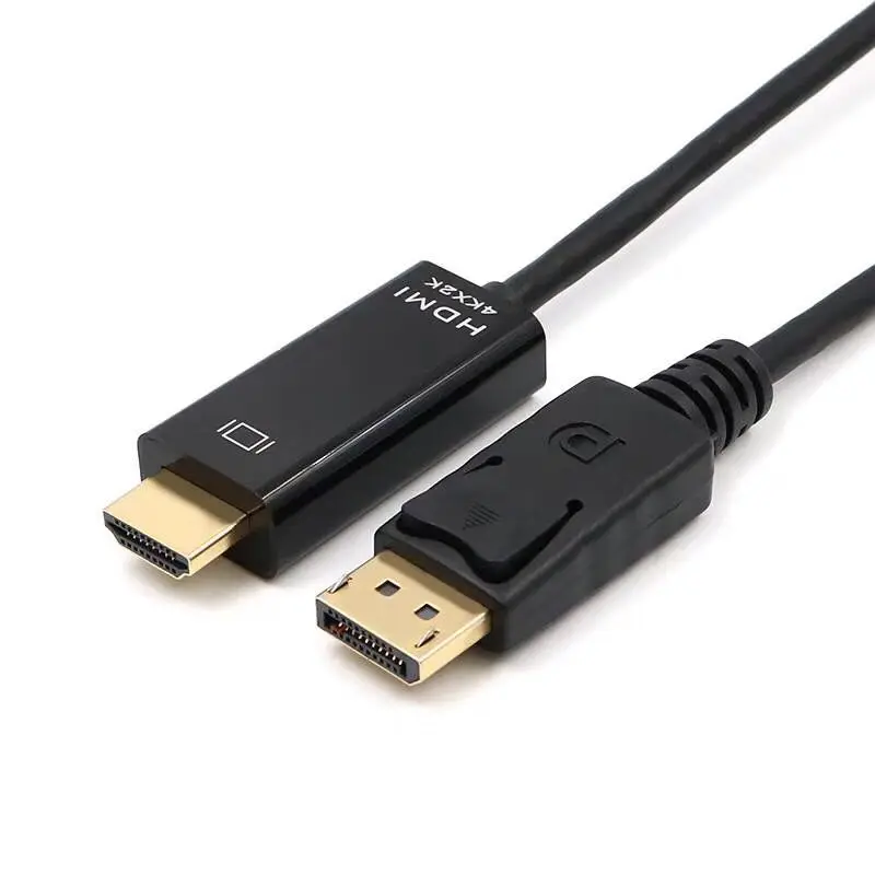4K DisplayPort To HDMI-compatible Cable 1M 1.8M 1080P @60Hz Display Port DP To HDMI-compatible Cable for Laptop and Projectors
