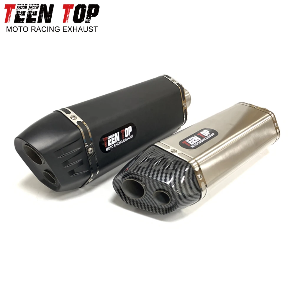 Универсальная выхлопная система мотоцикла 51 мм глушитель из нержавеющей стали