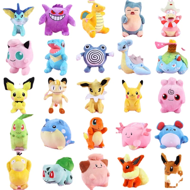 

37 Optional Pokemon Plush Toys Monster Gengar Ibukabi Beast Pikachu Fire Breathing Dragon Ice Six Tails Anime Peripherals Kawaii