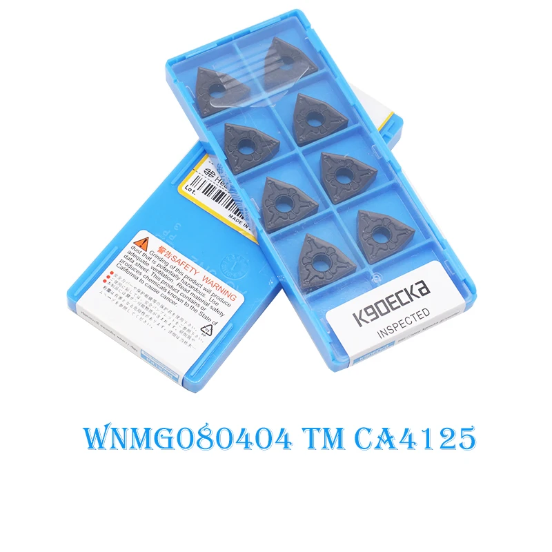 

10PCS WNMG080404 WNMG080408 TM CA4125 High Quality Carbide Insert CNC lathe External Turning Tool Insert For Steel