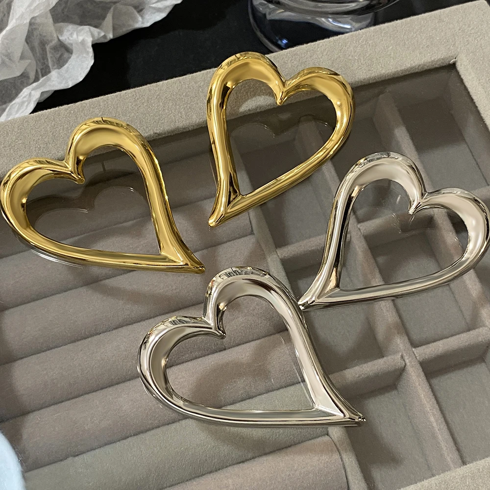 Женские серьги-подвески AENSOA из нержавеющей стали в форме сердца