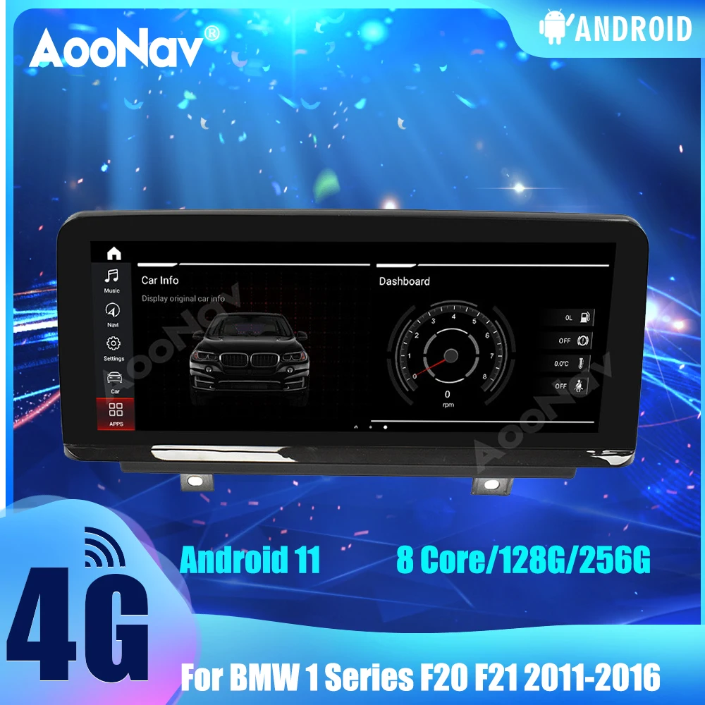 

Автомагнитола 2 Din 256G для BMW 1 серии F20 F21 2011-2016 Android 11 сенсорный экран Sceen GPS навигация Авторадио мультимедийный плеер