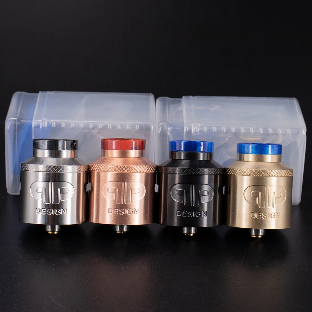 

E-cigarettes QP Designs Kali M25 RDA 28mm Atomizer Rebuildable Tank rda 810 Drip Tip Adjustable Airflow Dual Coil Vape Vapor