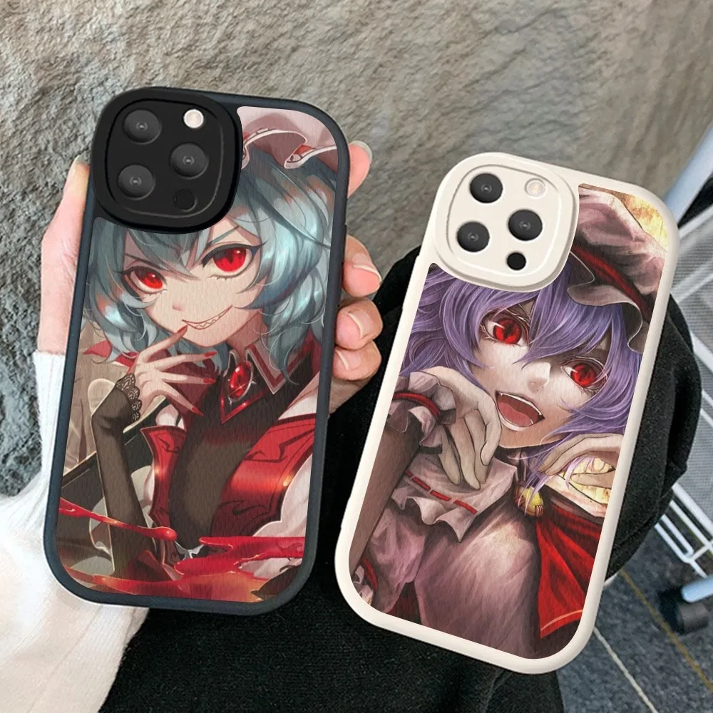 

Anime Touhou Scarlet Eyes Phone Case Hard Leather For iPhone 14 13 12 Mini 11 14 Pro Max Xs X Xr 7 8 Plus 6 6s