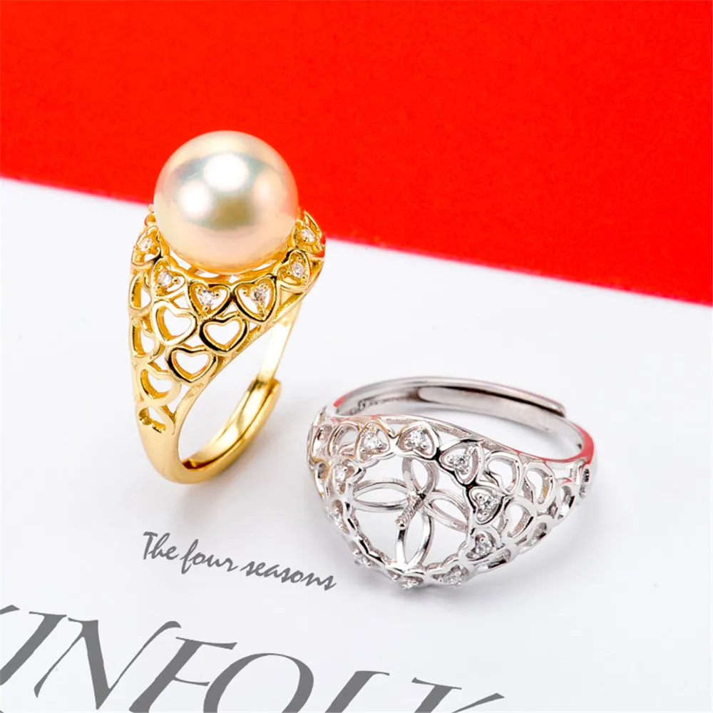 

Кольцо-держатель из серебра 925 пробы с натуральным жемчугом, 8-10 мм