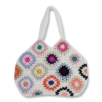 summer bohemian crochet handbags for women 2022 hand woven hollow out ladies shoulder bag large capacity shopping beach tote bag