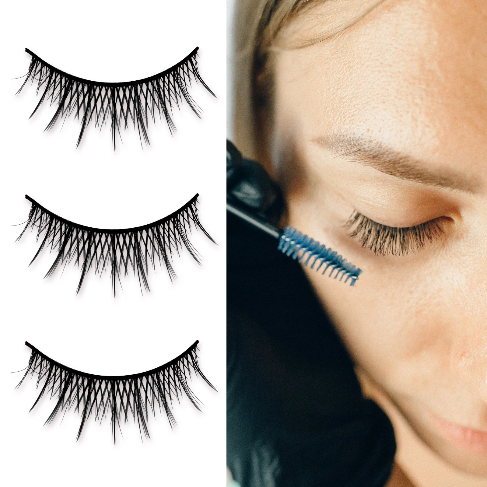 

Lashes Eyelashes Eye Strip Eyeliner Stickers Faux Makeup Women Wispy Self Adhesive Line Eyelash Sticker Dramatic Natural Dense