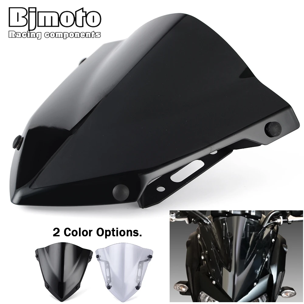 Motorcycle Street Bike Windshield Windscreen Wind Deflector For YAMAHA MT07 MT-07 MT 07 FZ07 FZ-07 FZ 07 2018 2019 2020