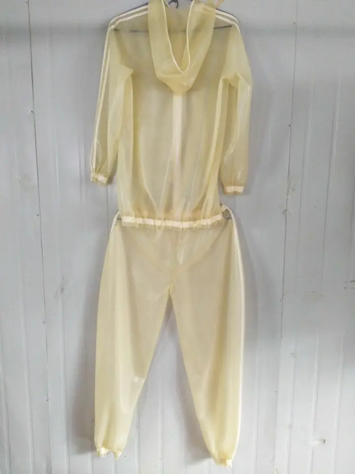 Топы из 100% латексной резины и шланги Freizeitkleidung Костюм толщиной 0 4 мм на молнии S-XXL