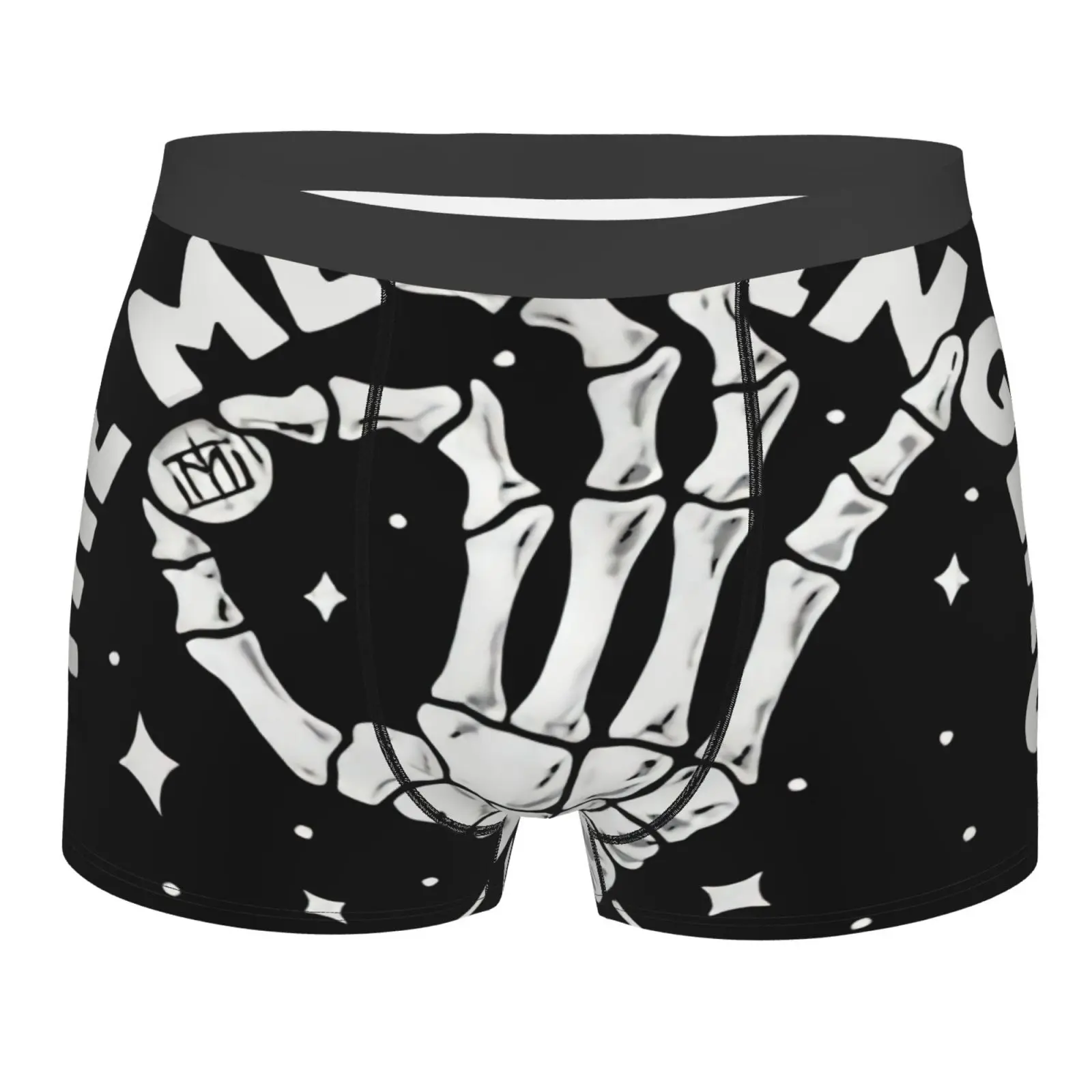 

Мужское нижнее белье zingers, мужские боксеры с черепом, мужские трусы, полиэстеровое смешное мужское сексуальное нижнее белье, мужское белое н...