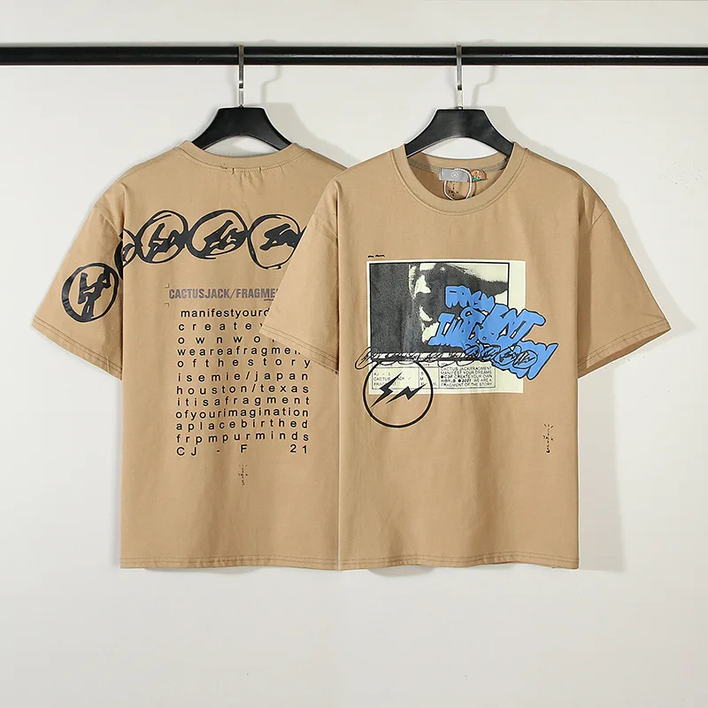 

Футболка Мужская/Женская свободного покроя, хлопок, принт молния, Fujiwara, Хироши, Трэвис Скотт, весна/лето