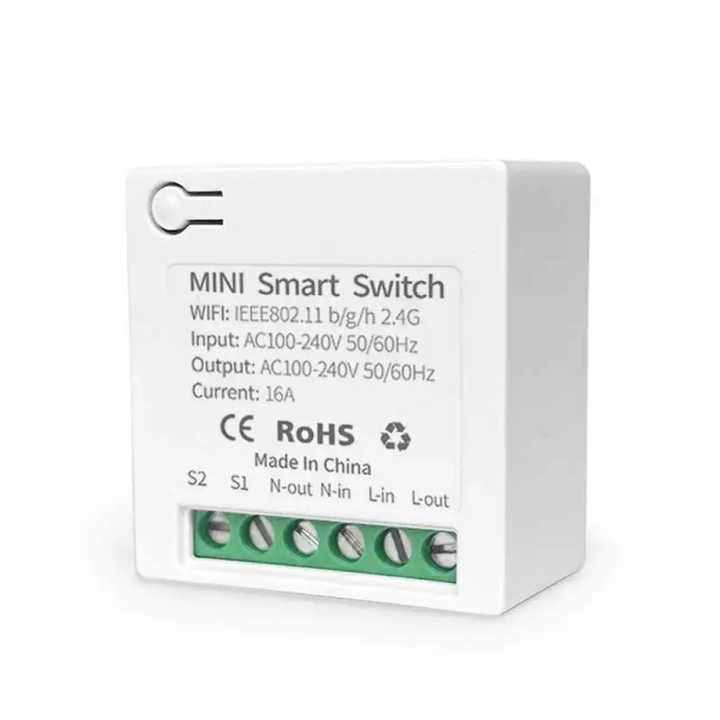 

MINI Wifi Smart Switch 16A 2-way Control Timer Wireless Switches Smart Life Automation Work control lamp electrical on-off