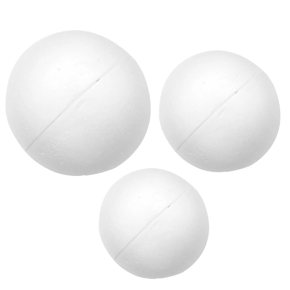 

Ballsstyrofoamcraft White Diy Christmas Shape Round Small Smooth Shapes Wedding Hollow Crafts Circle Floral Easter Forms