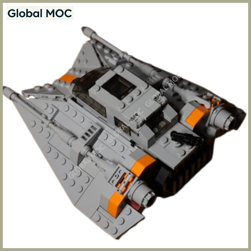 Конструктор MOC T-47 Snowspeeder: Двухмоторный полярный боевой аппарат, коллекционный настольный сувенирукрашение (art.: 3920dbb2bb20c) - 3920dbb2bb20c