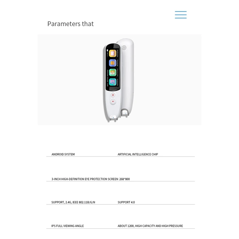 Умный Многофункциональный переводчик голоса Smart в режиме реального времени для