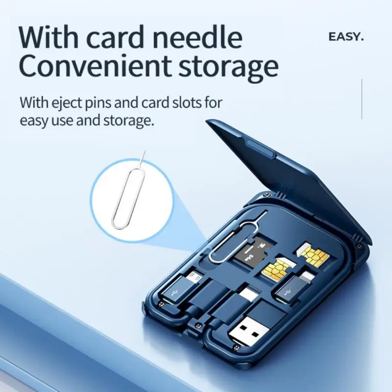 

6in1 Type C Charger Creative Data Cable Storage Box Wireless Charging Type-c To Type-c Type C Charge Cable Set For Phone 15w