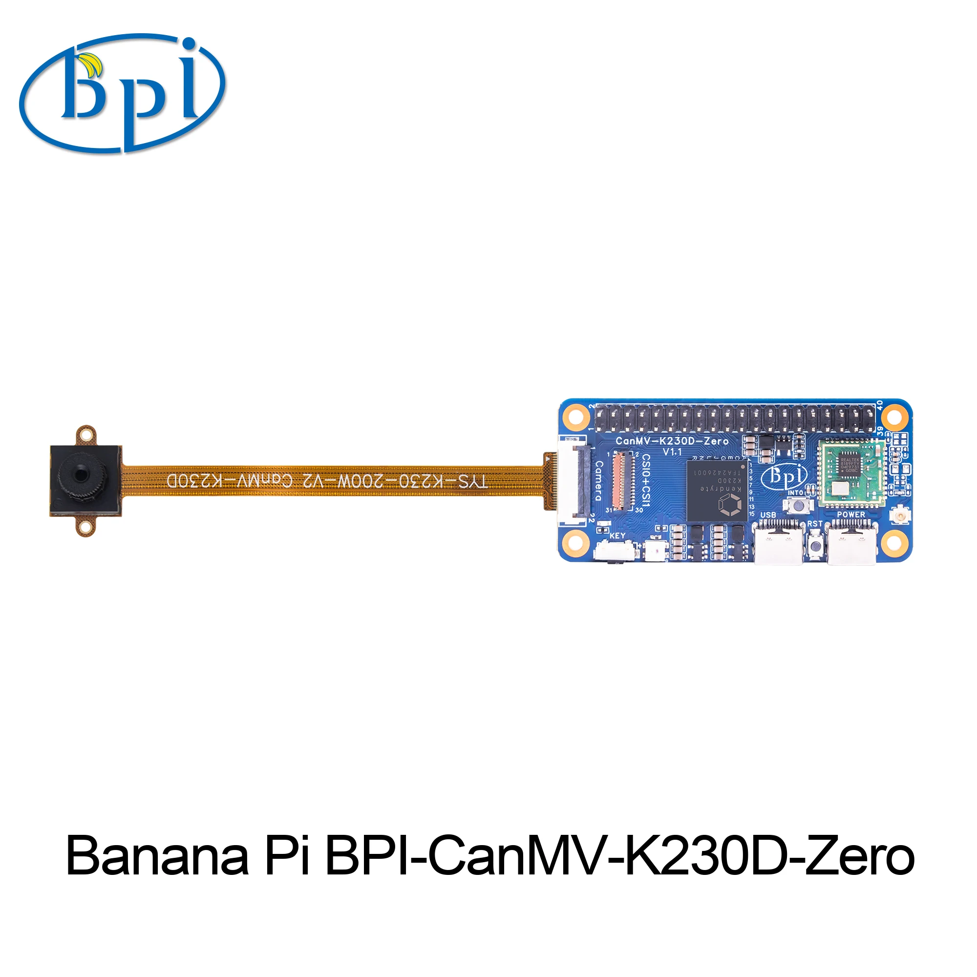 Banana Pi BPI-CanMV-K230D-Zero Canaan K230D RISC-V 128 ОЗУ Двойная камера MIPI CSI srceen 40-контактный