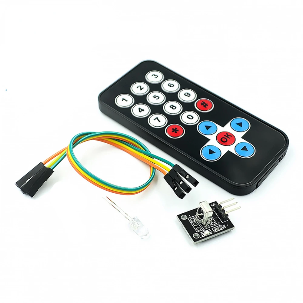 

1Set Infrared Remote Control Module Wireless IR Receiver Module DIY Kit HX1838 for Arduino Raspberry Pi