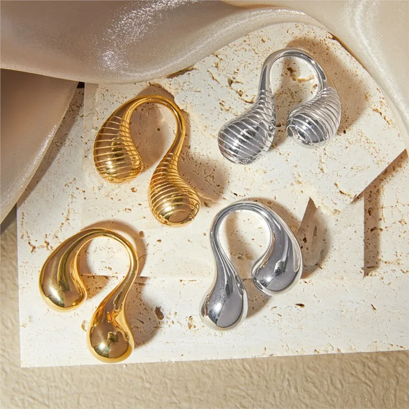 Кольцо женское из нержавеющей стали с гладкой зеркальной поверхностью модное