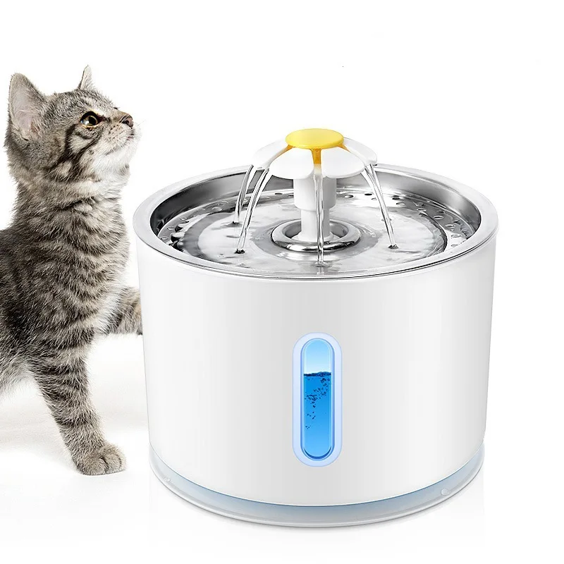 

2.4L Electric Cat Drinker Feeders Automatic Pet Cat Water Fountain Dog Pet Mute Drinker Feeder Bowl Pet Drinking Water Dispenser