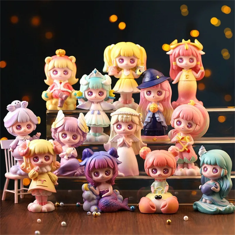 

New Constellation Romantic Blind Box Toy Kawaii Lucky Box Character Model Office Decoration Children's Birthday Gift