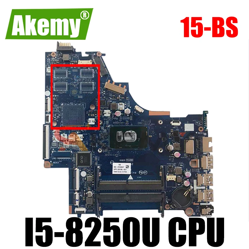 

Материнская плата для ноутбука HP 15-BS 934908-601 934908-501 DKL50 LA-E802P с процессором SR3LA i5-8250U DDR4 100% протестирована Быстрая доставка