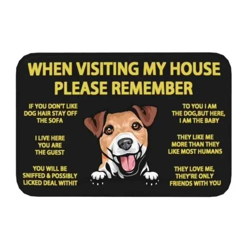 Милый коврик с принтом собаки забавные дверные коврики надписью домашние