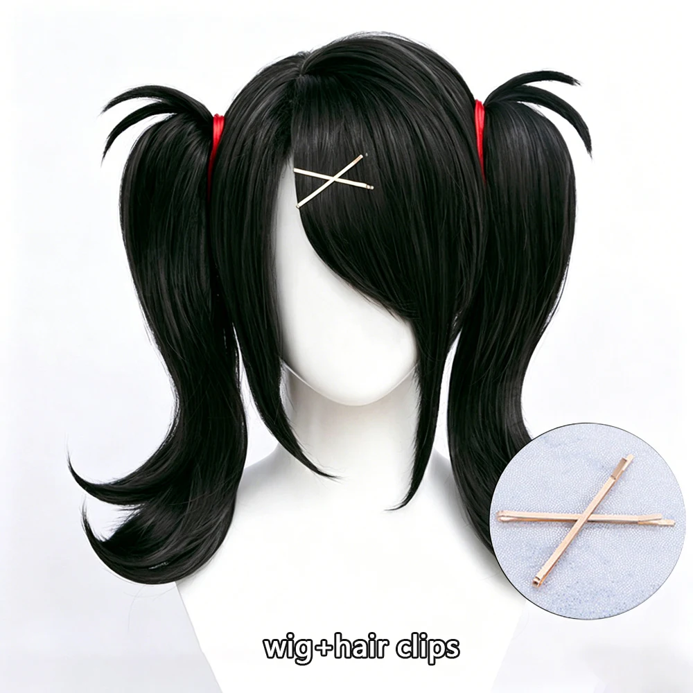 Фото Парик для косплея KAngel из аниме-игры Needy Girl Overdose, синтетический парик с двойными хвостиками в стиле Лолита, термостойкий, для женщин, для вечеринок на Хэллоуин №5