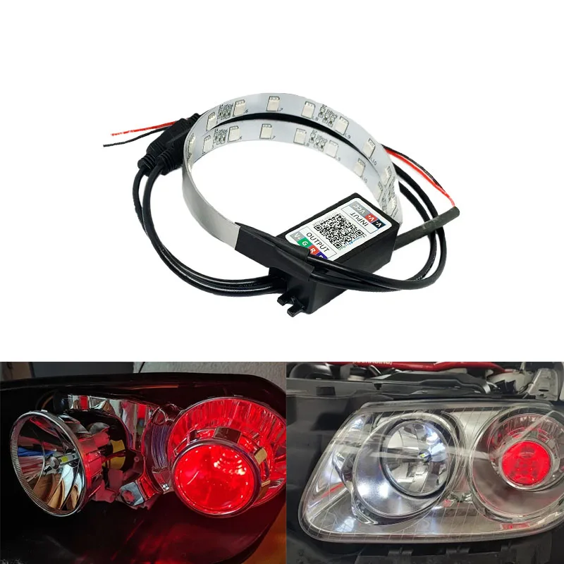 1 комплект красочные RGB 360-градусные глаза демона Bluetooth дьявола ангельские глазки