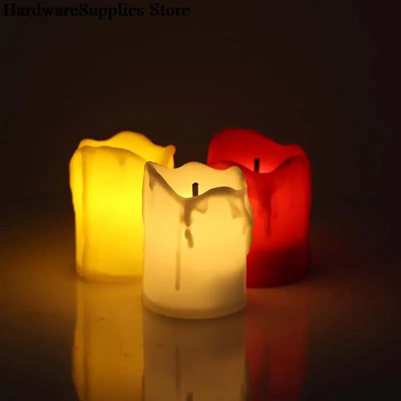 

2pcs Candles Light Lamp Led Tealight Romantic Creative Votive Flameless Battery Halloween Decorations