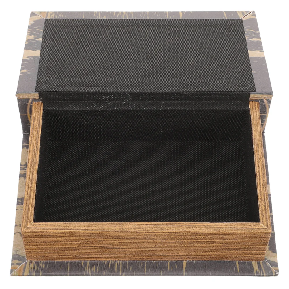 

Коробка для книг, семейная Офисная Книжная полка, деревянный поддельный контейнер для хранения