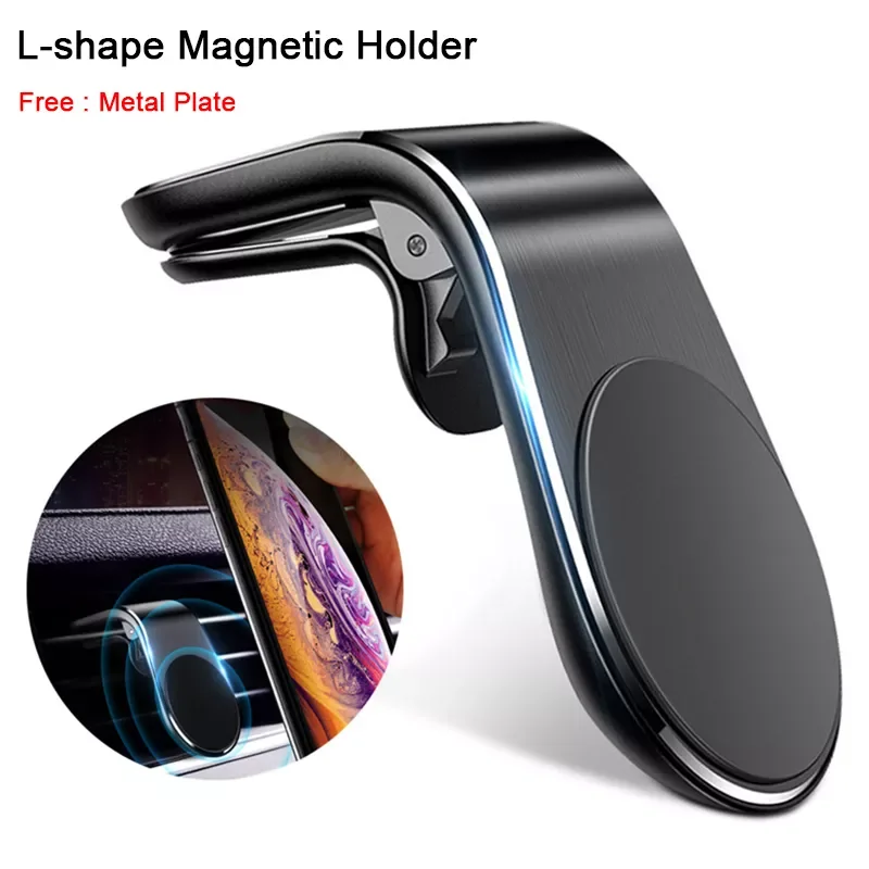 

L-Type Holder In Car Smartphone Stand Mount Clip for magnetic Suit To All Model Cellphone