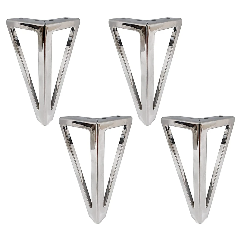 

4PCS Replacement Metal Furniture Feet Triangle Furniture Feet For Chairs Cupboard And Sofa Other Furniture Legs