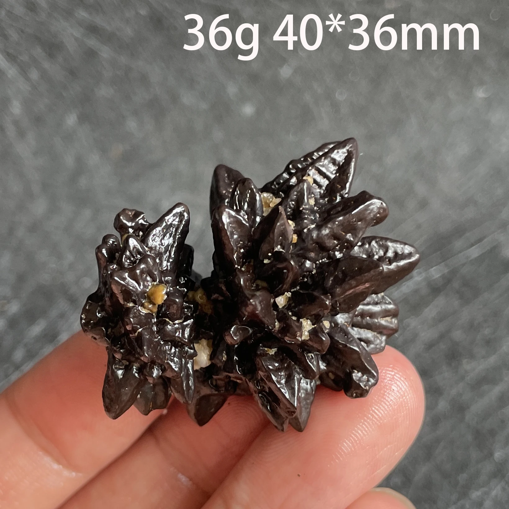 Природный Карбонат черный алмаз Несимметричное пророчество камень с