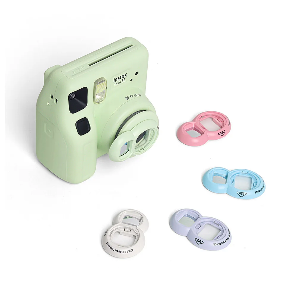 Фото Подходит для Fujifilm Polaroid Mini 9/8/8 +/7S серии, зеркало для селфи, цвет макарон, аксессуары для зеркал для селфи с кроликом №3