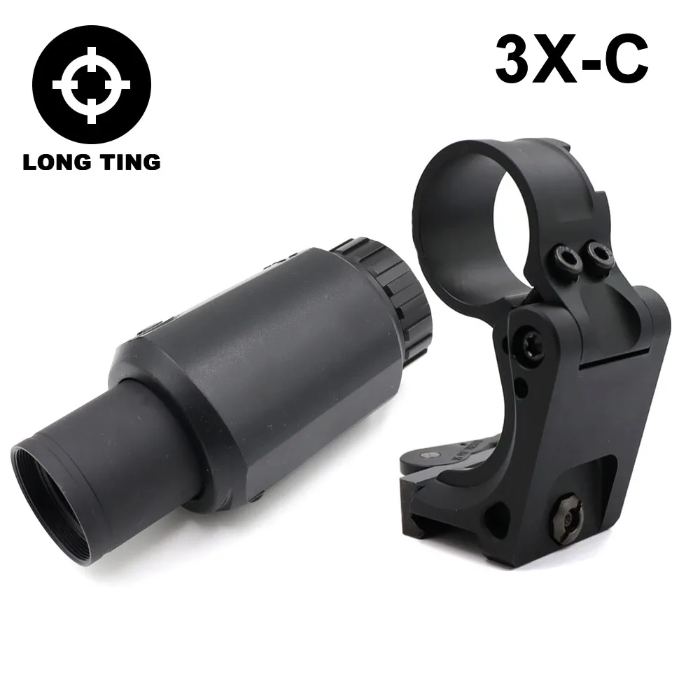 

Тактическая Лупа G33 558 3X-C оптический прицел 3x лупа с откидной сторону Вивера быстрая FTC крепление Реплика для стрельбы охоты