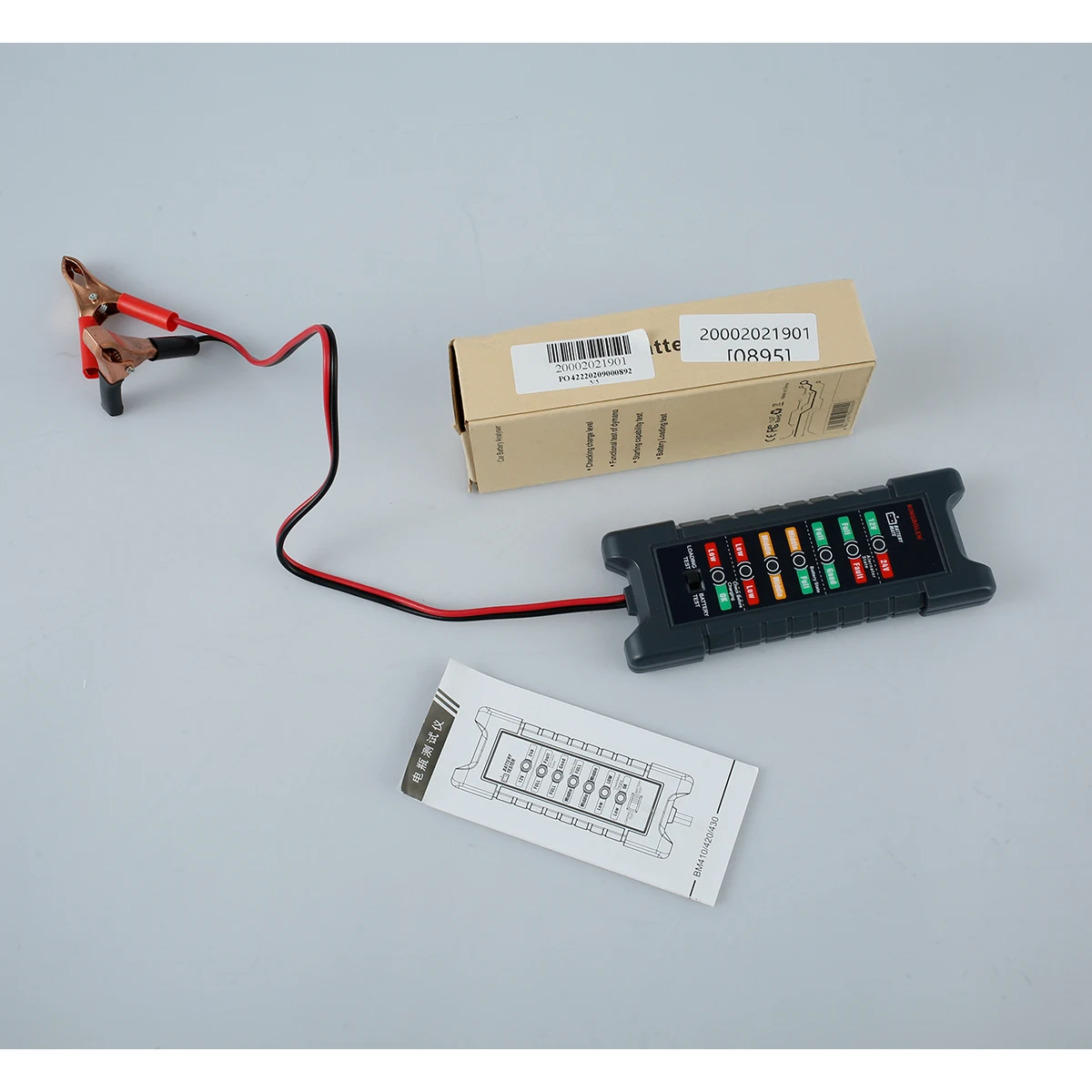 

Устройство для проверки аккумулятора с испытательными зажимами, анализатор автомобильного аккумулятора для 12 В/24 В системы зарядки, высоко...