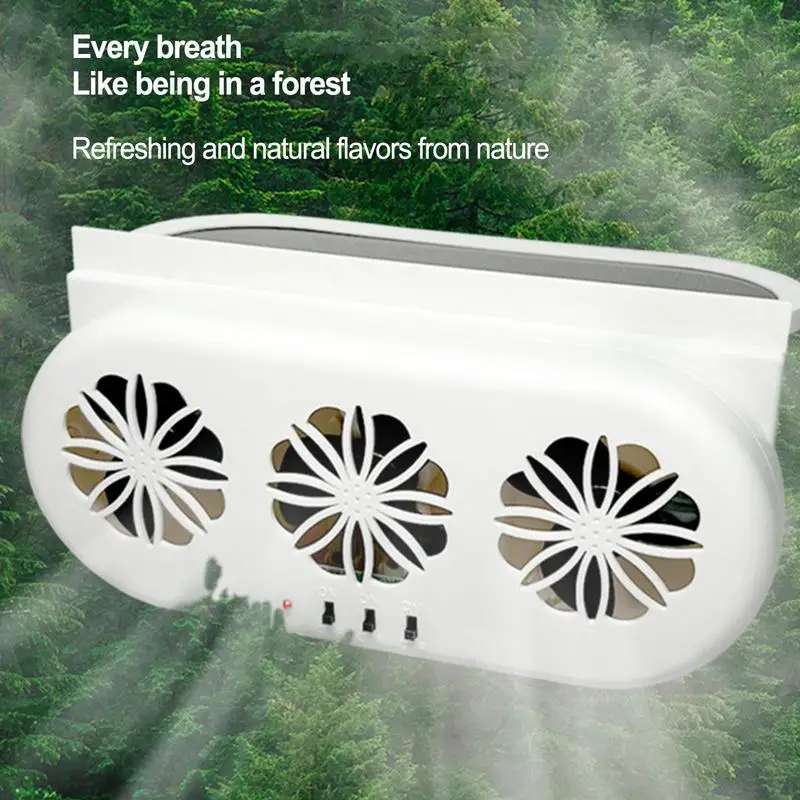 Вытяжной вентилятор для автомобиля на солнечной батарее USB-вентилятор