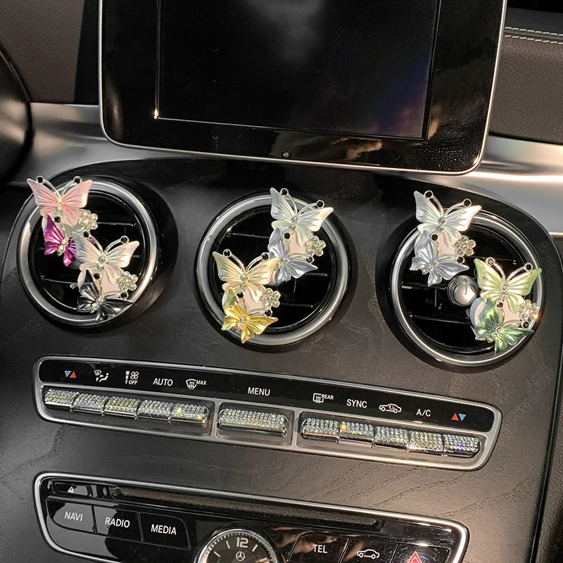 

Air Freshener Butterfly Car-styling Car Perfume Natural Smell Air Conditioner Outlet Clip Fragrance Auto Accessories
