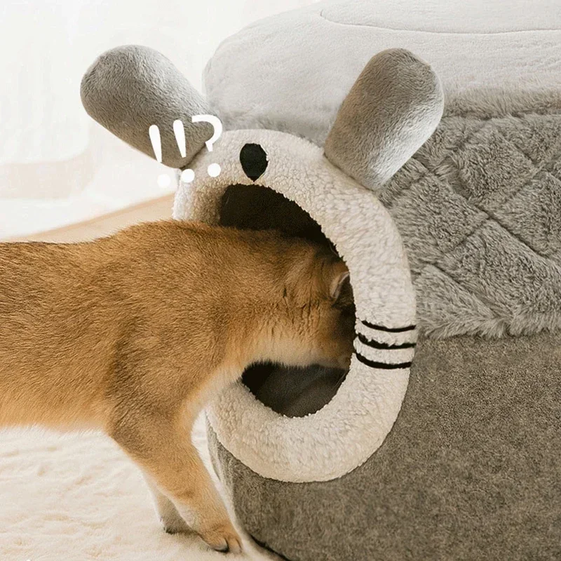 Теплый домик для кошек мягкая палатка домашних питомцев Лежанка глубокого сна