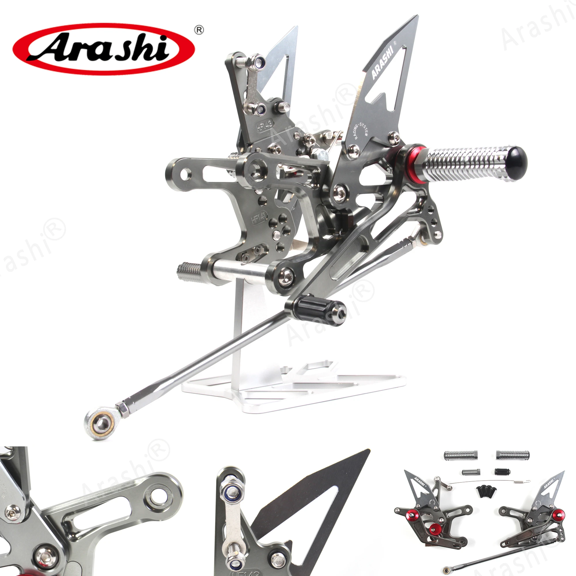 

Arashi ZX10R CNC Adjustable Footrest Rearset Foot Pegs For KAWASAKI NINJA ZX-10R ZX1000 ABS 2016 - 2022 2017 2018 2019 2020