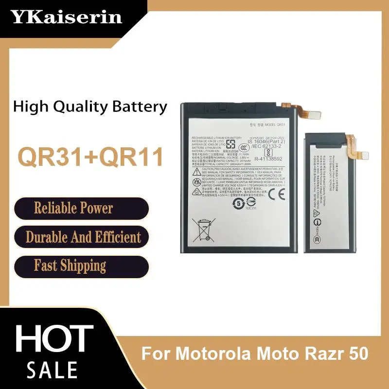 Фото Аккумулятор для мобильного телефона Motorola Moto Razr 50 QR31 QR11 1075мАч 3060мАч с увеличенным временем работы №1